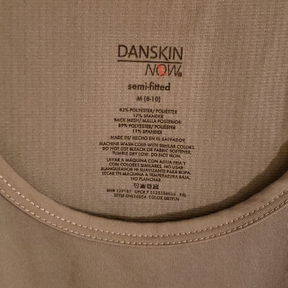 🩶Gray🩶Danskin Now Semi Fitted Workout Top - Picture 3 of 7